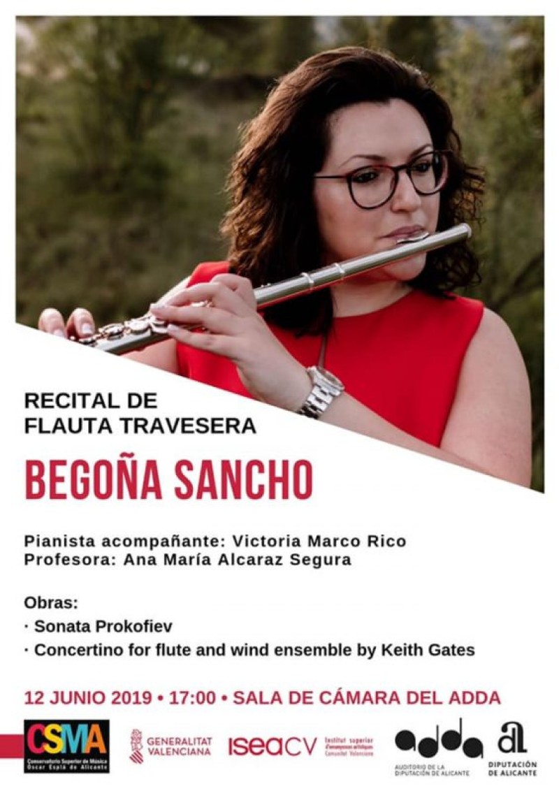 Recital de flauta travessera de Begoña Sancho Rodríguez