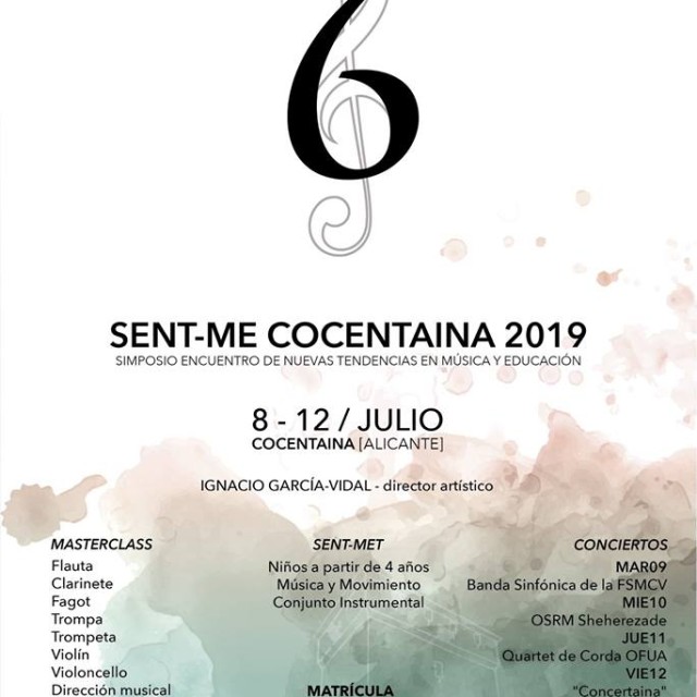 Sisena edició del SENT-ME a Cocentaina entre el 8 i 12 de Juliol