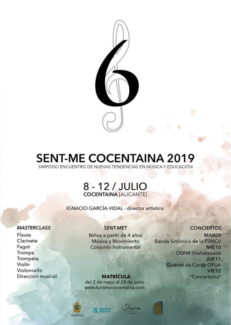 Sisena edició del SENT-ME a Cocentaina entre el 8 i 12 de Juliol