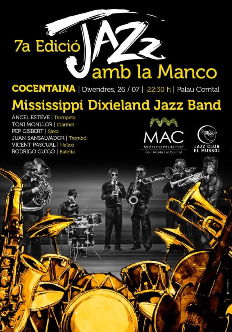 La Mississipi Dixieland Jazz Band continua a Cocentaina