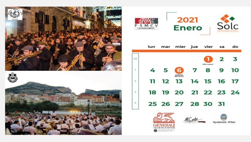 Un calendari solidari amb aires musicals