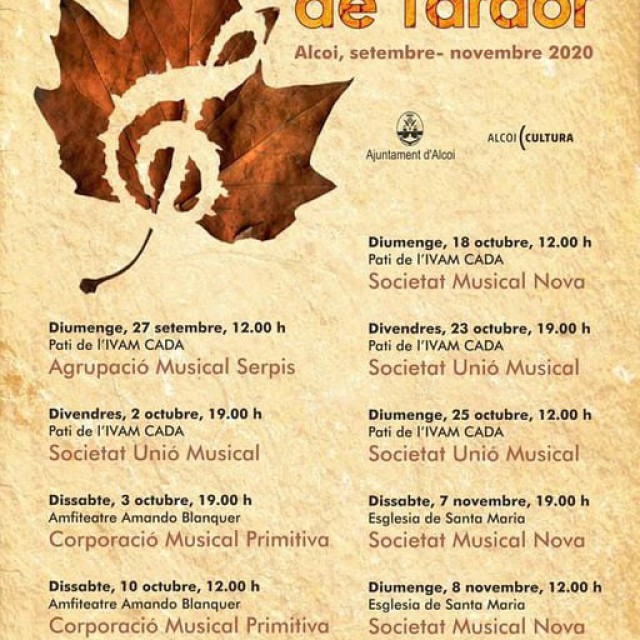 Nou cicle musical: Música de Tardor