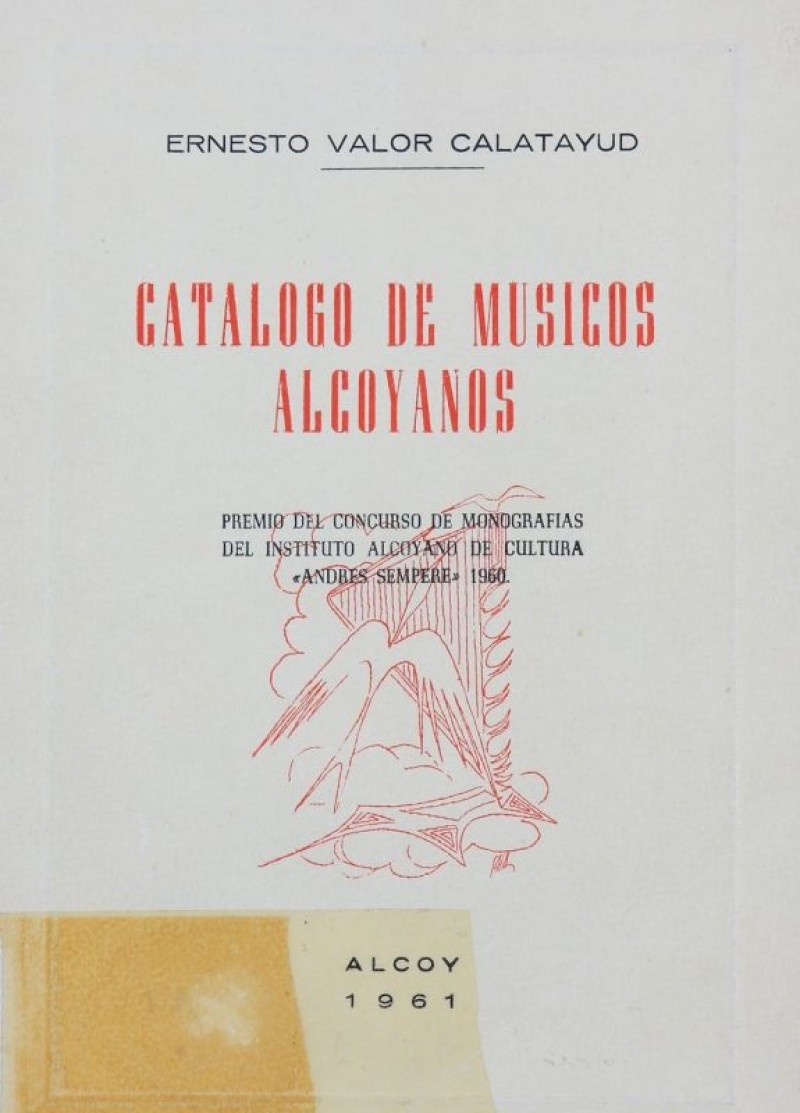 'Catálogo de músicos alcoyanos' a Bivia