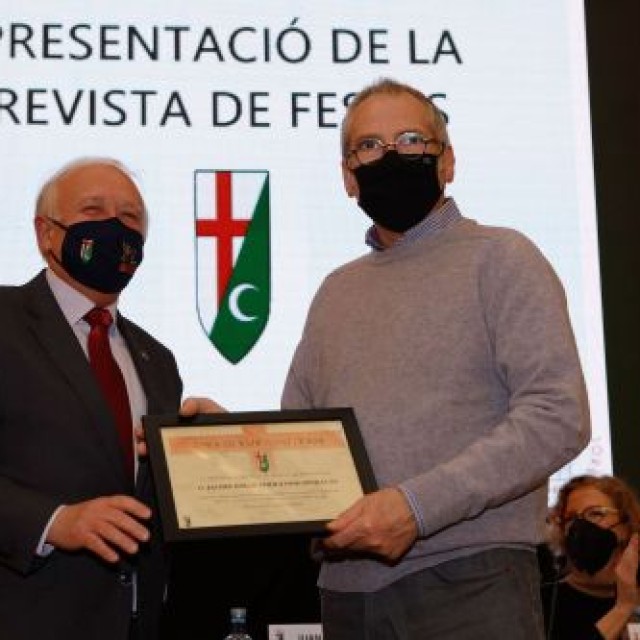 Jaume Jordi Ferrando, homenatjat per l'Associació de Sant Jordi