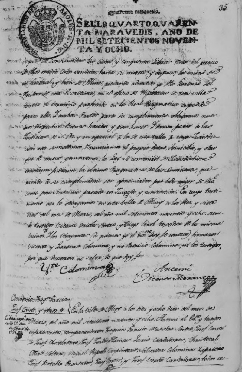 Dossier: Origen de la banda.La primera organització de la Banda Primitiva d'Alcoi al 1798