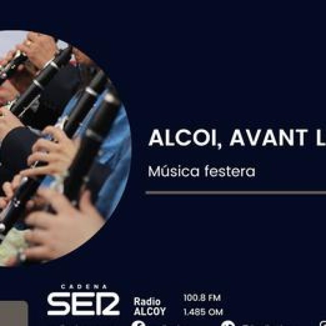 Jordi Monllor Oltra, als estudis de Radio Alcoy