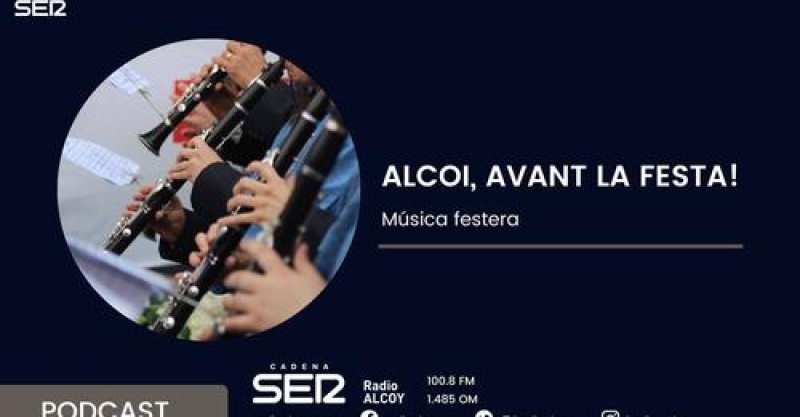 Jordi Monllor Oltra, als estudis de Radio Alcoy