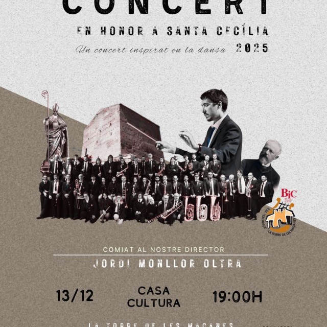 Concert de Santa Cecília a La Torre de les Maçanes i l'acomiadament a Jordi Monllor