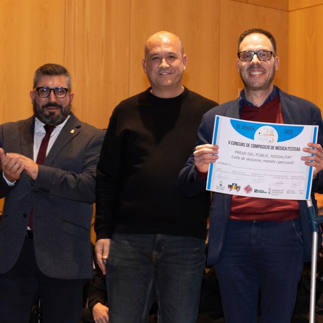 Julio García Casasempere, guardonat a El Verger (Foto: Vicent Imatges)