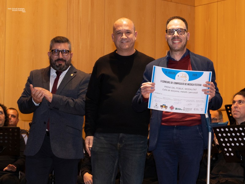 Julio García Casasempere, guardonat a El Verger (Foto: Vicent Imatges)