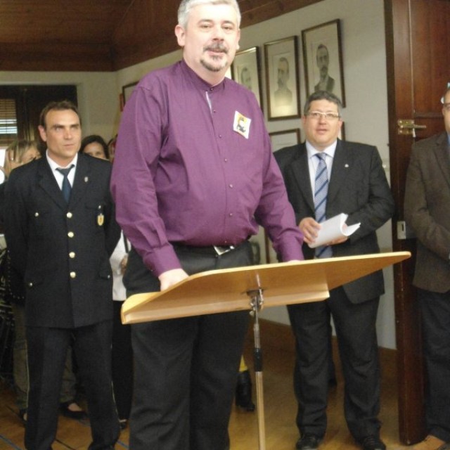 Rafael Rufino Valor en 2012 a la seu d'Apolo