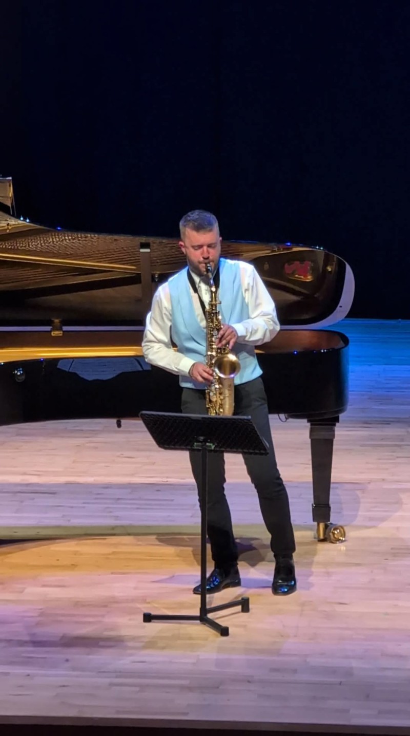 Isaac Sanoguera en un moment del recital