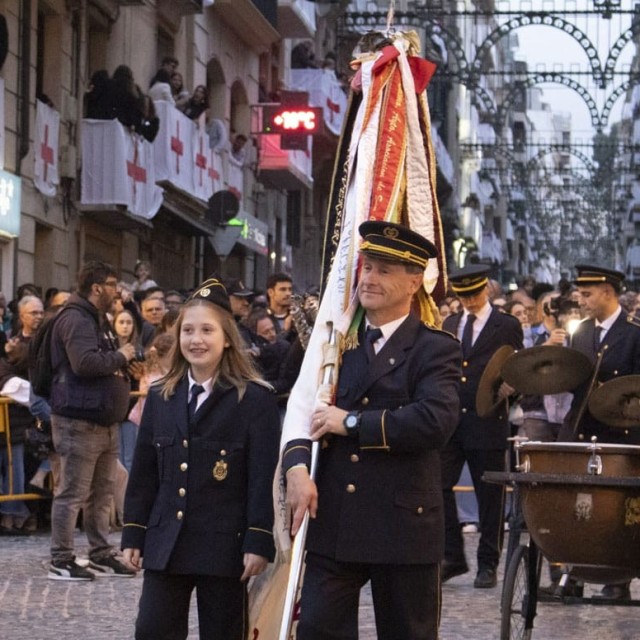 Foto: Alma Martínez i Elías Vidal a la Plaça d'Espanya (Foto: Olga Francés)