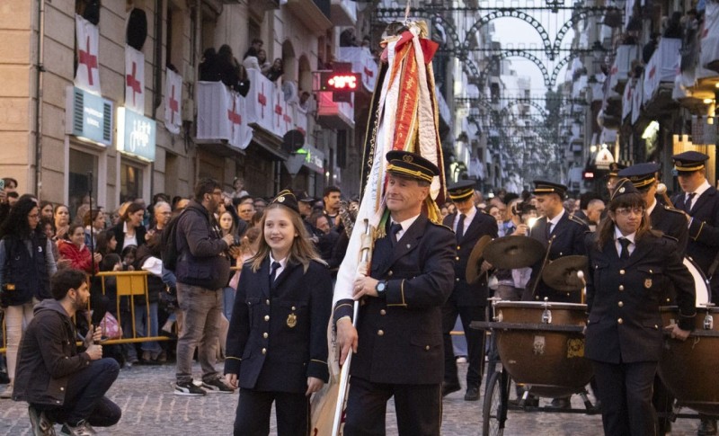 Foto: Alma Martínez i Elías Vidal a la Plaça d'Espanya (Foto: Olga Francés)