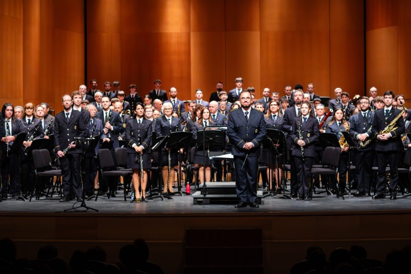 Imatge de la banda en el concert de Diumenge de Rams 2025