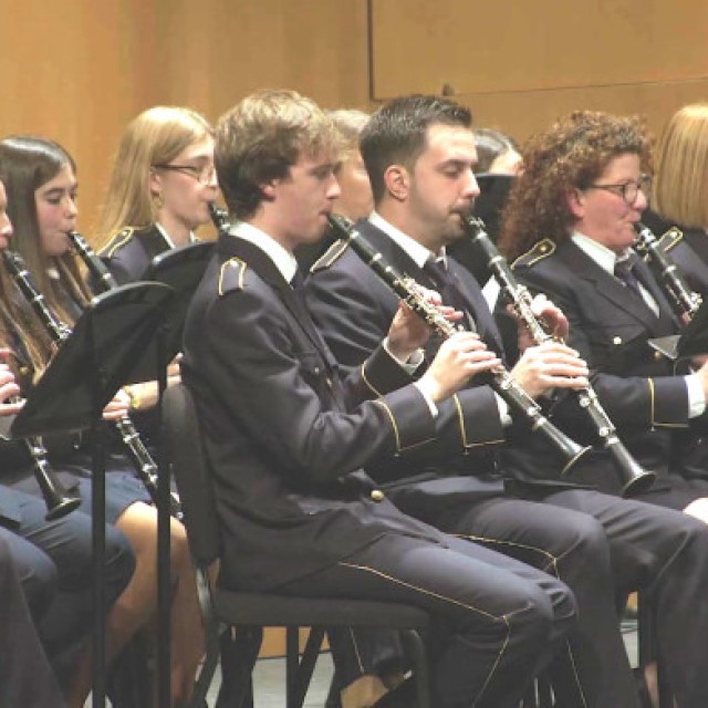 Els clarinets en un moment del concert