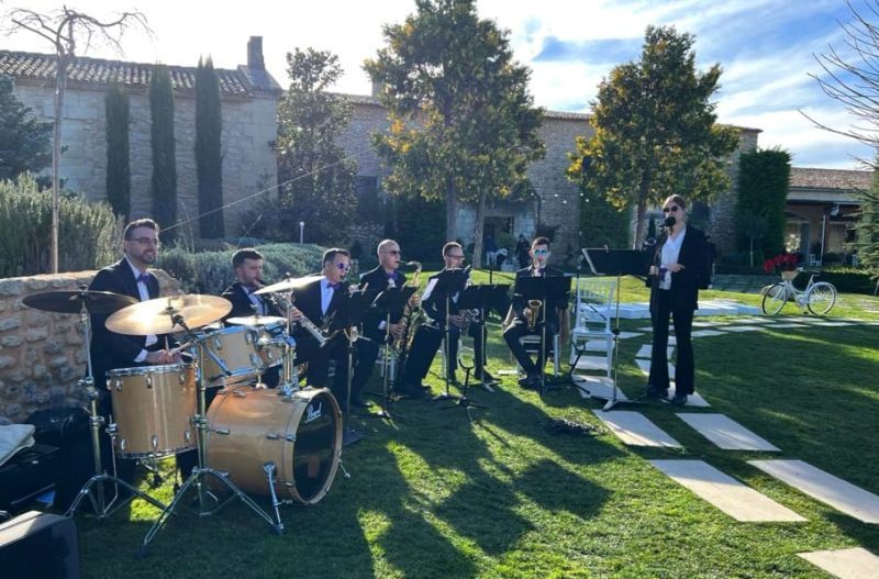 <small>Moment de l'actuació de Saxquintet </small>